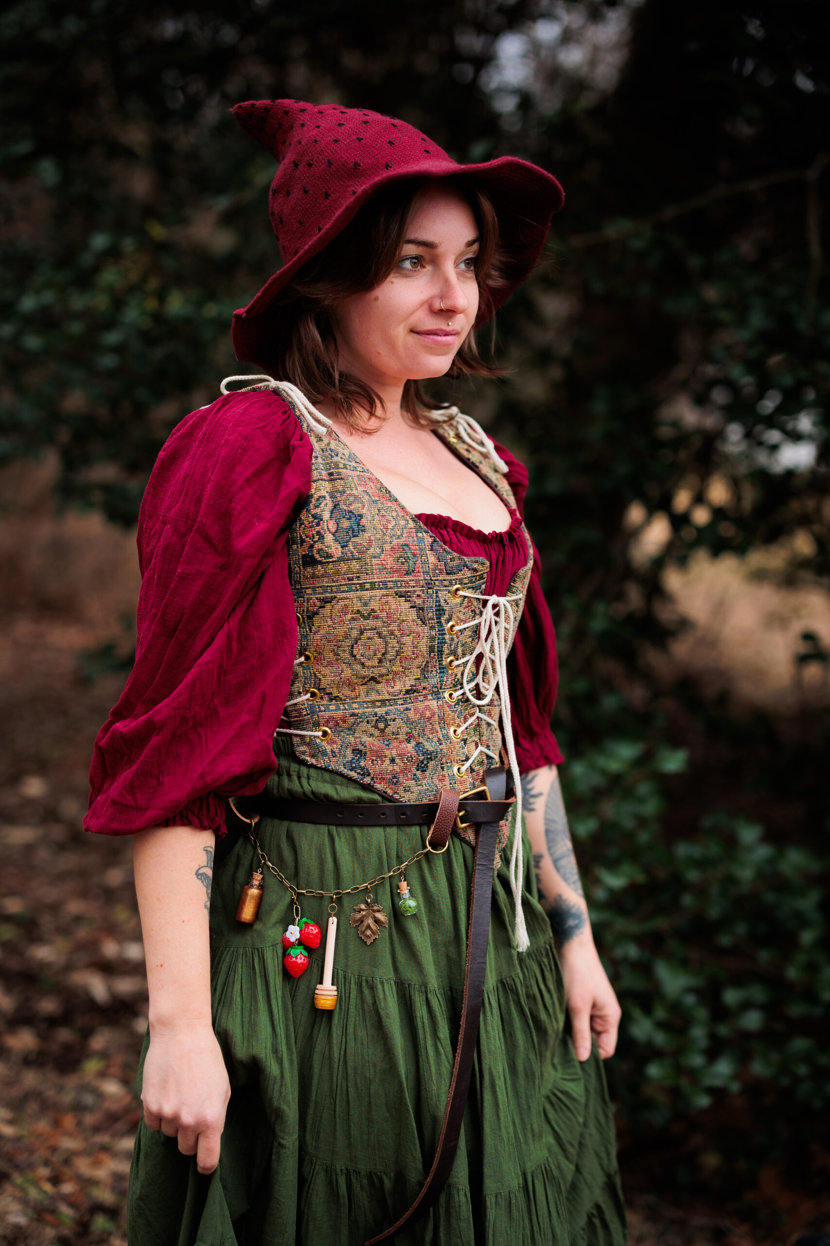 Woodland fae strawberrycore witch