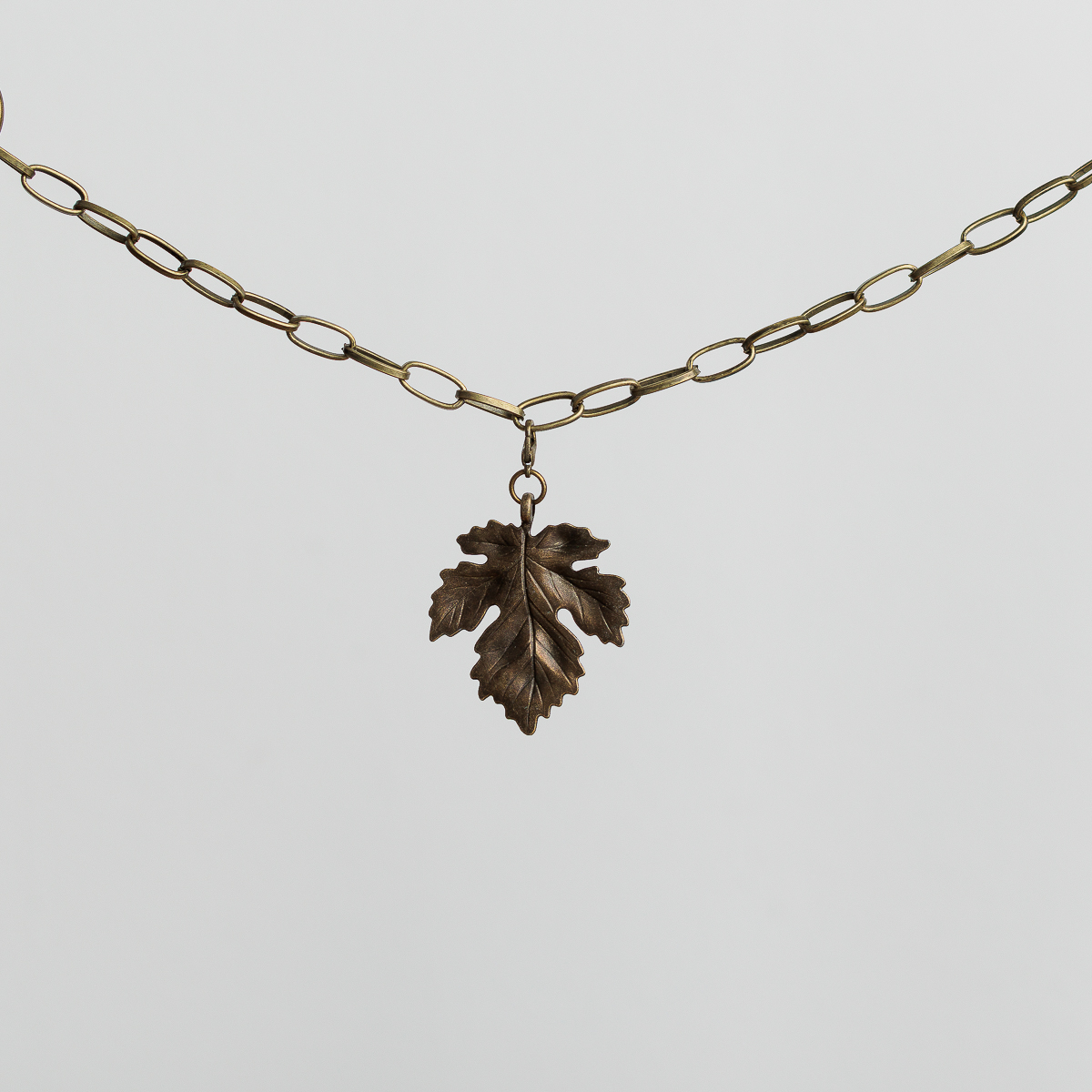 Oak leaf charm for fairy outfit