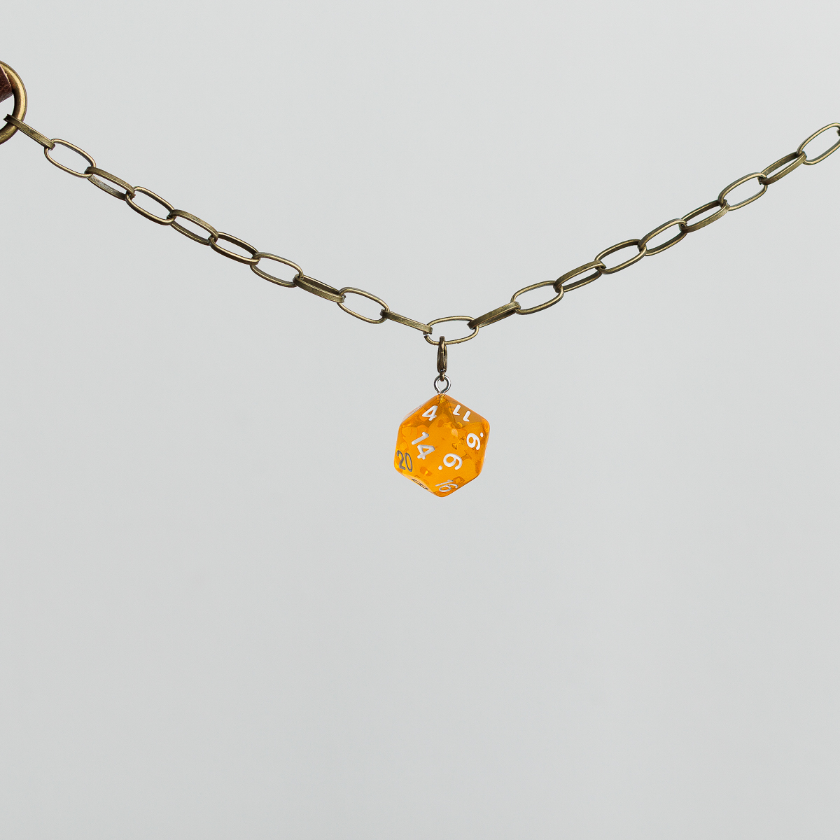 d20 dice charms for D&D fans