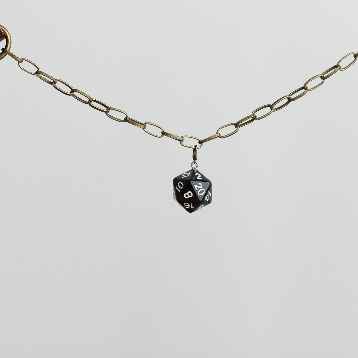 d20 dice charms for D&D fans