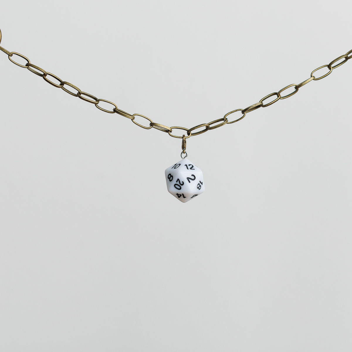 d20 dice charms for D&D fans